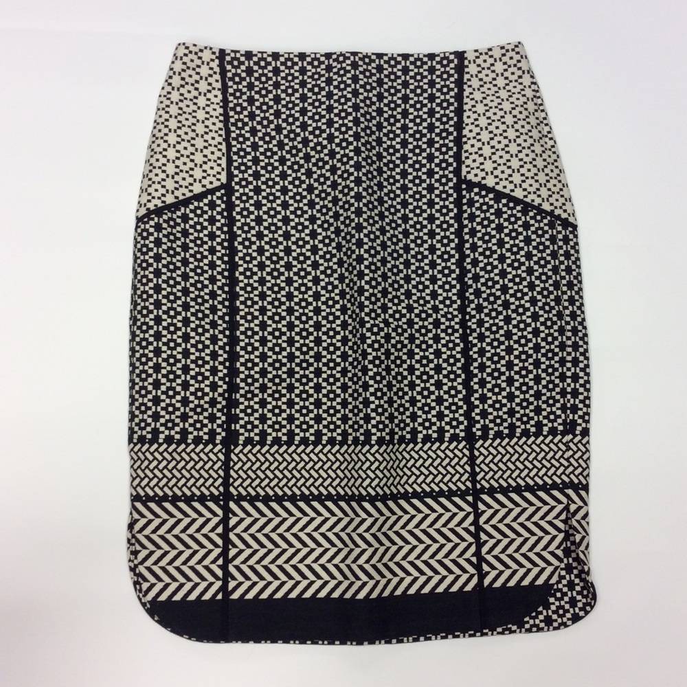 NEW J.Crew Paneled Geometric Jacquard Pencil Skirt